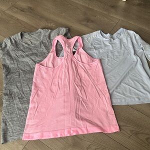 Lululemon bundle Set of Three SWIFTLY TECH short sleeve, long sleeve, racerback